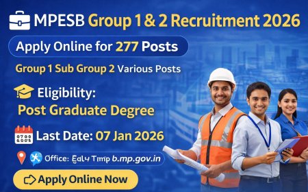 MPESB Group 1 & Group 2 Recruitment 2026