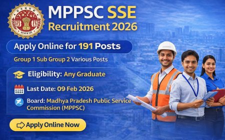 MPPSC SSE Recruitment 2026 – Apply Online for 191 Posts