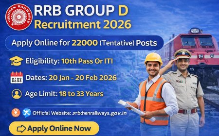 RRB Group D Recruitment 2026 – Apply Online for 22000 Posts (Tentative)