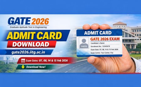 GATE 2026 Admit Card Download – Exam Date, Schedule @ gate2026.iitg.ac.in