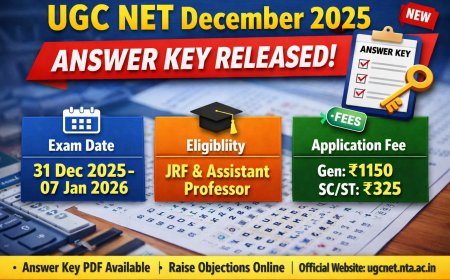 UGC NET दिसंबर 2025 उत्तरपुस्तिका  की डाउनलोड (जारी)