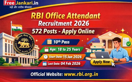 RBI Office Attendant Recruitment 2026 – 572 Posts