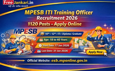 MPESB ITI Training Officer Recruitment 2026 – Apply Online