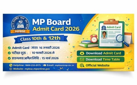 MP Board Admit Card 2026 Download – Class 10th & 12th MPBSE Main Exam