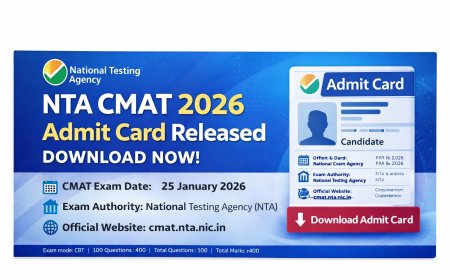 NTA CMAT 2026 Admit Card Released