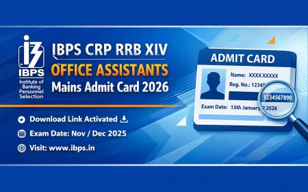 IBPS CRP RRB XIV Office Assistants Mains Admit Card 2026