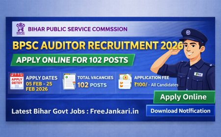 BPSC Auditor Recruitment 2026 – Apply Online for 102 Posts