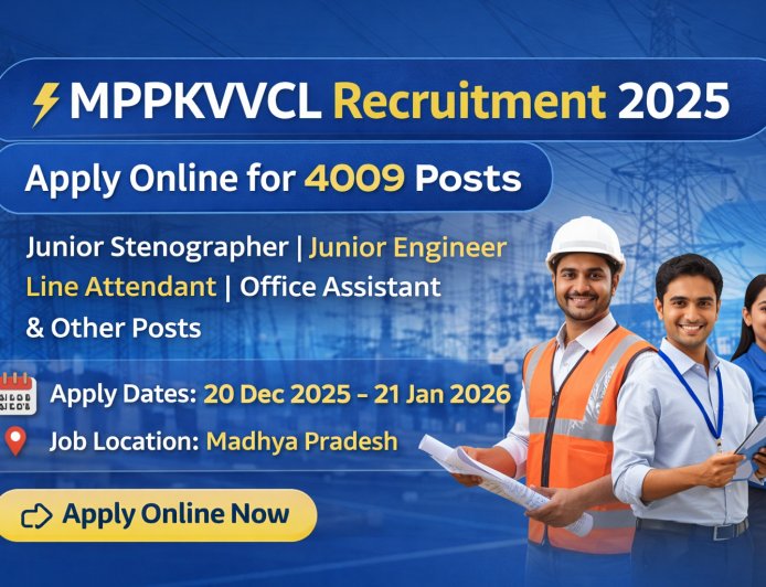 MPPKVVCL Recruitment 2025 (Short Notice)
