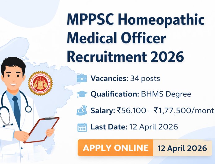 MPPSC Homeopathic Medical Officer Recruitment 2026 – 34 Posts Apply Online