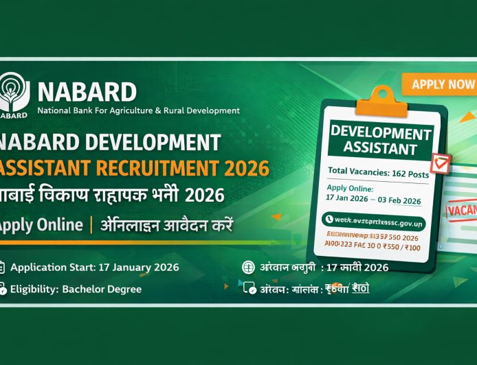 NABARD Development Assistant Recruitment 2026: Apply Online for 162 Posts