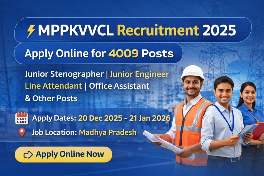 MPPKVVCL Recruitment 2025 (Short Notice)