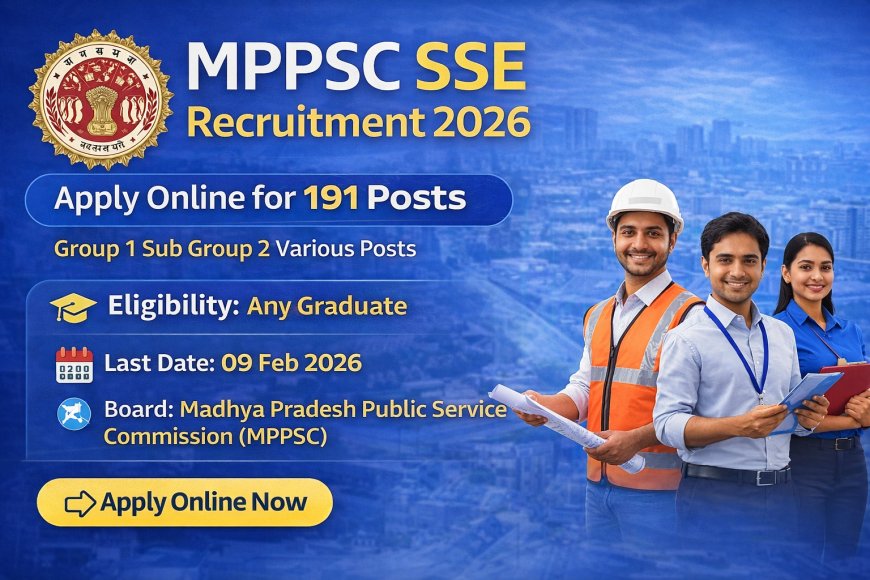 MPPSC SSE Recruitment 2026 – Apply Online for 191 Posts