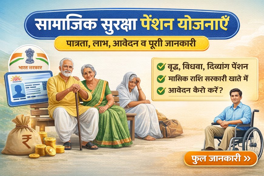 सामाजिक सुरक्षा पेंशन योजनाएँ: पात्रता, लाभ, आवेदन प्रक्रिया और पूरी जानकारी