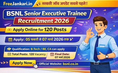 BSNL Senior Executive Trainee Recruitment 2026 – Apply Online for 120 Posts