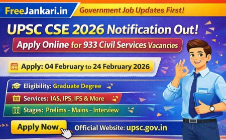UPSC CSE 2026 Notification Out – Apply Online for 933 Civil Services Posts
