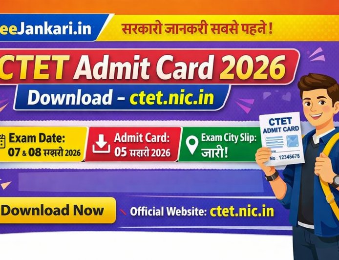 CTET Admit Card 2026 Download – ctet.nic.in