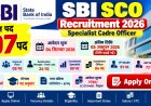 SBI SCO Recruitment 2026: 207 पदों पर भर्ती, Apply Online