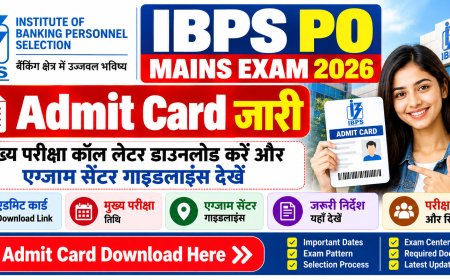 IBPS PO Mains Admit Card 2026 जारी: मुख्य परीक्षा कॉल लेटर डाउनलोड करें और एग्जाम सेंटर गाइडलाइंस देखें